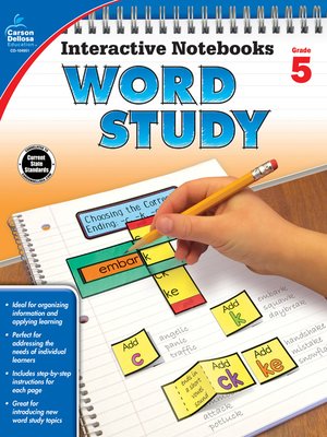 cover image of Interactive Notebooks Word Study, Grade 5